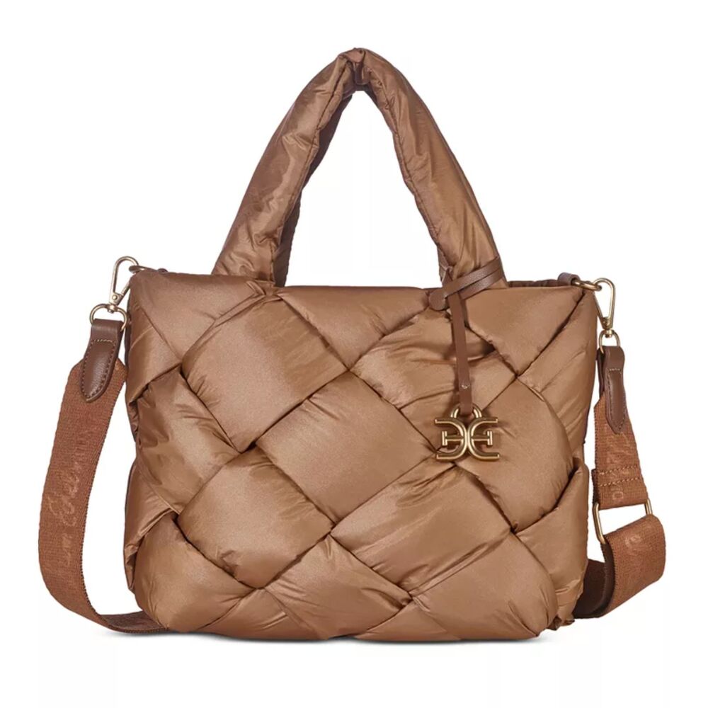 SAM EDELMAN‎ Jianna Woven Tote Bag Brown